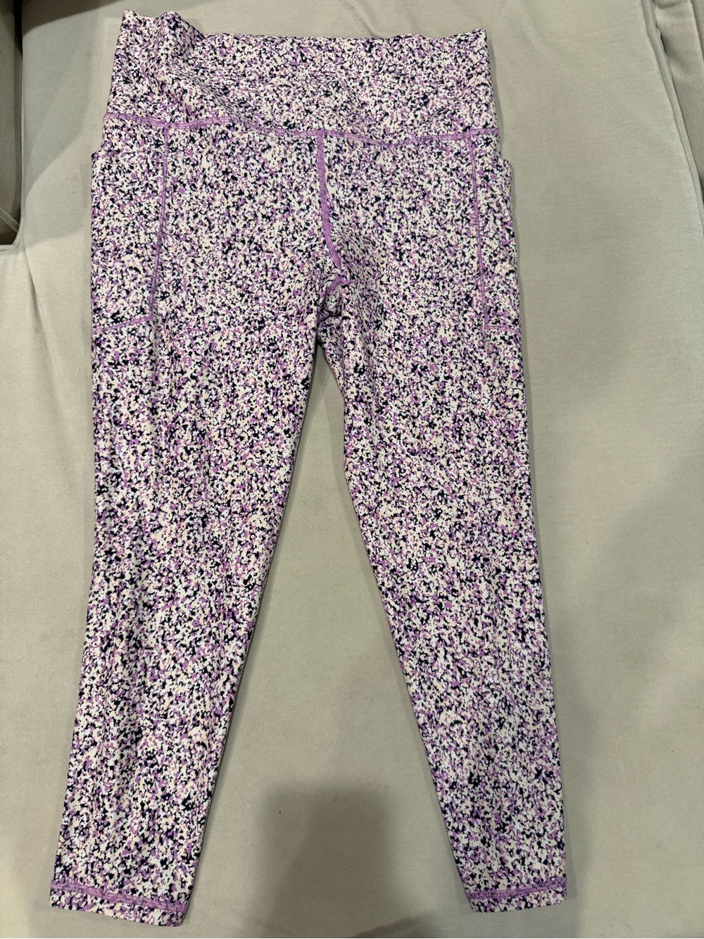 Athleta Purple Print Active Leggings